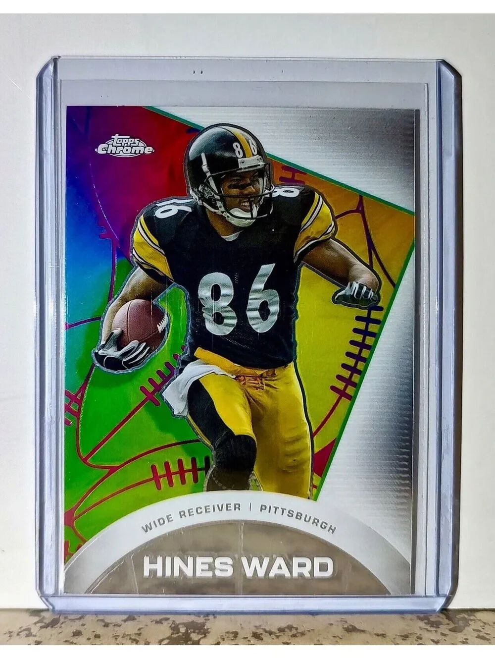 Hines Ward 2023 Topps Chrome ALL-ETCH NFL #CAE-9 Card Pittsburgh Steelers